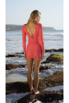 MINI DRESS CORAL